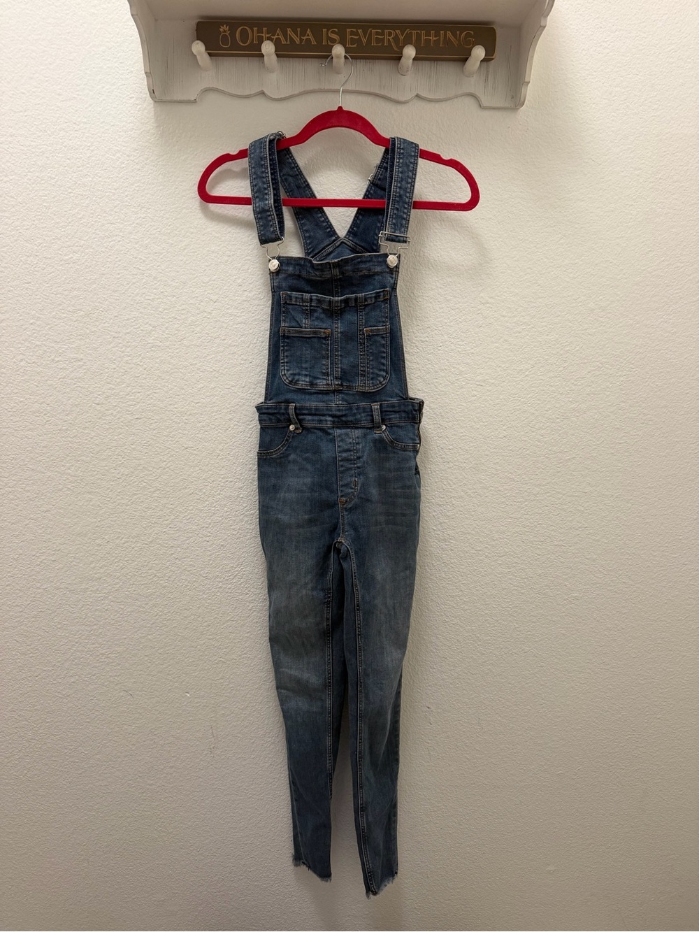 Free People Medium Blue Denim Women’s Overalls